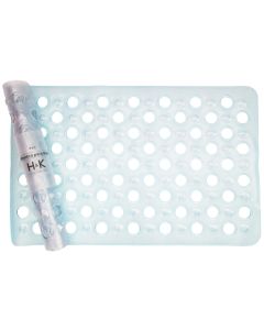 Alfombra de ba&ntilde;o en pvc transparente