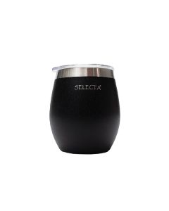 Mate negro con tapa 240ml selecta