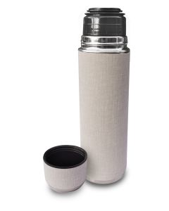 Termo bala forrado 750ml blanco