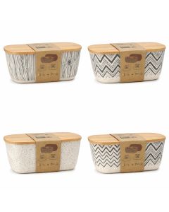 Panera de bamboo con tapa