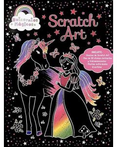 Unicornios magicos scratch art