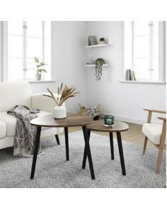 Set 2 mesas auxiliares de madera