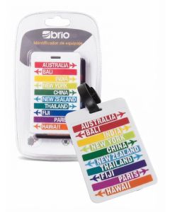 Set de 2 identificadores de valijas pa&iacute;ses Brio