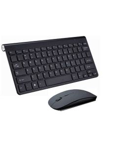 Set mouse + teclado metalizado negro