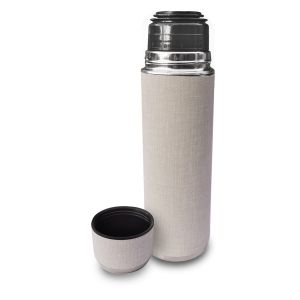 Termo bala forrado 750ml blanco