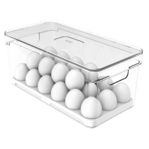 Porta huevos de plástico blanco