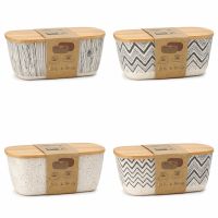 Panera de bamboo con tapa